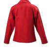 Little Toy Soldier Jacket In Red Linen Back