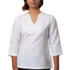 MINC ecofashion Angelic Embroidered Top in White Linen