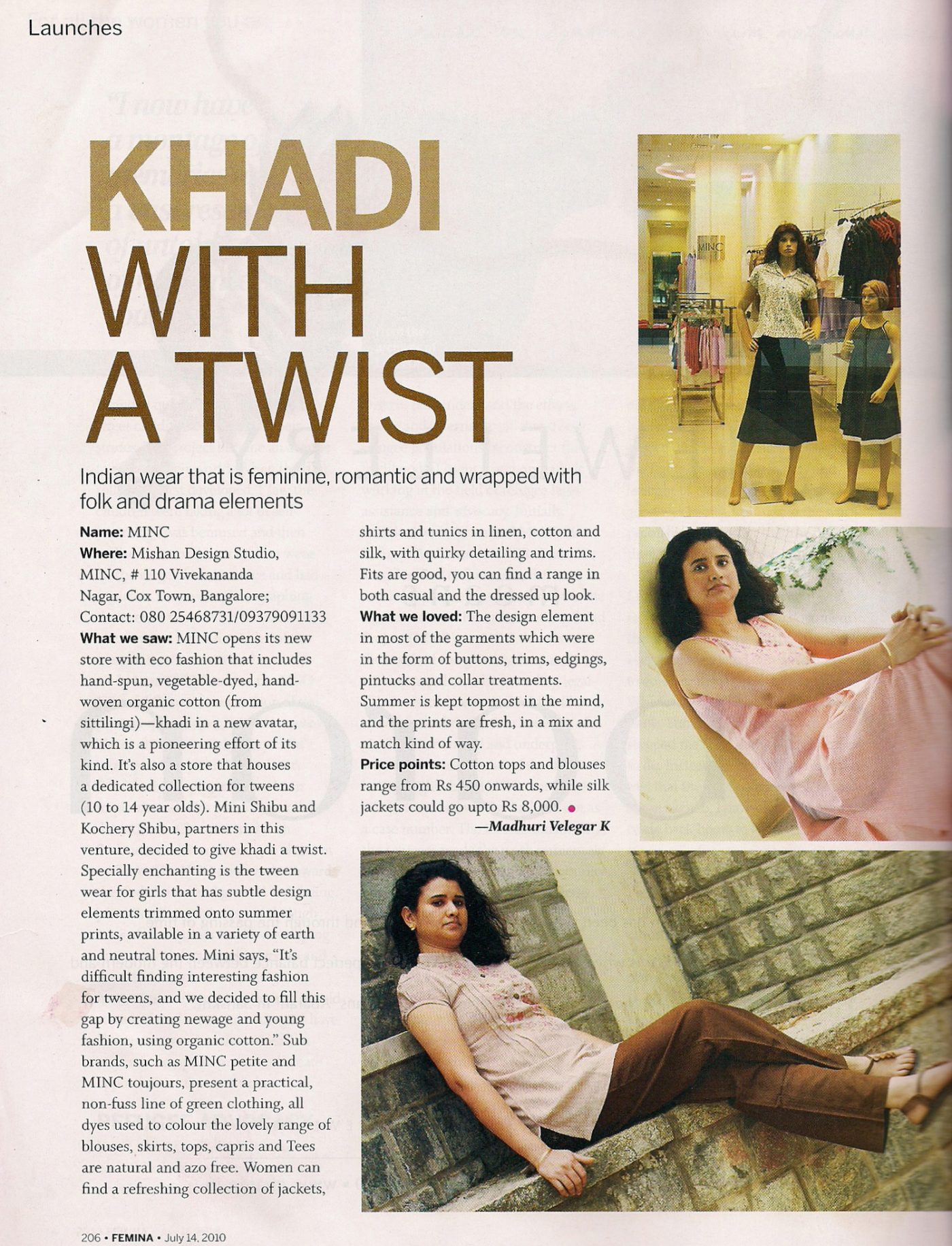 Khadi with a Twist -Femina MINC