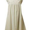 MINC Petite Spring Garden Girls Summer Dress in Striped Green Cotton Voile