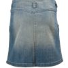 Arizona Falls Knee Length Girls Skirt in Blue Denim