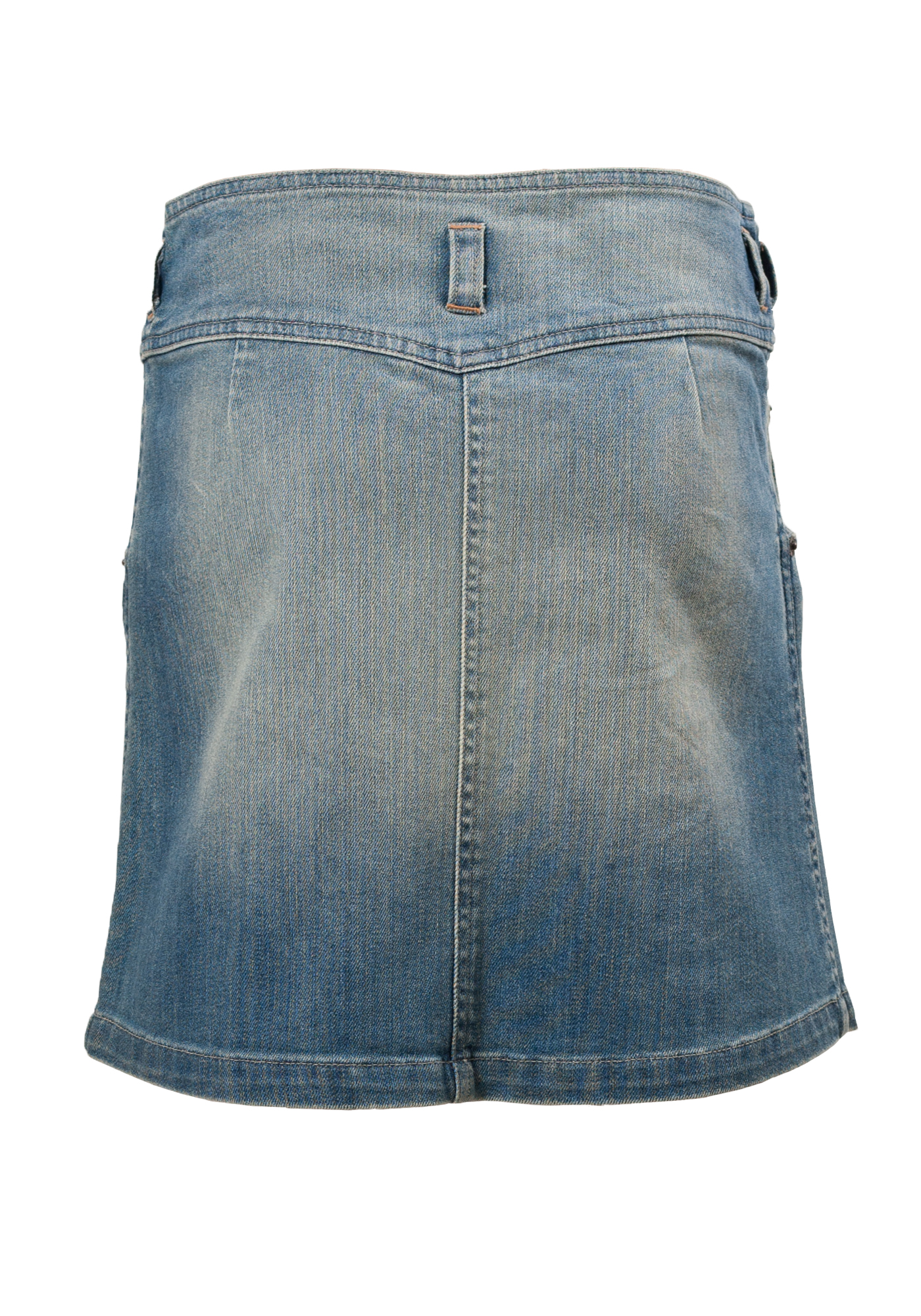 Arizona Falls Knee Length Girls Skirt in Blue Denim