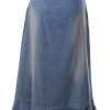 Chic Downtown Detroit Girls Denim Skirt