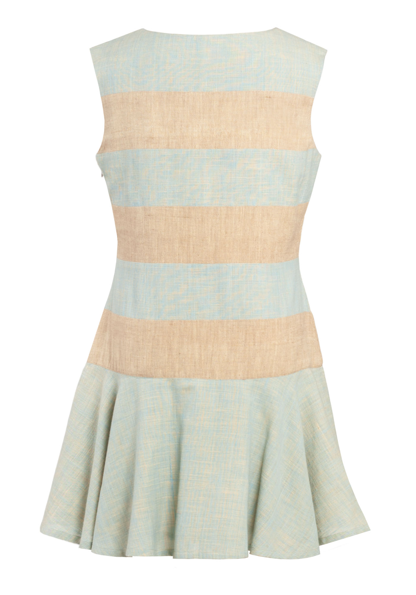 MINC Petite Preppy Princess Two-Tone Girls Dress in Khadi Cotton
