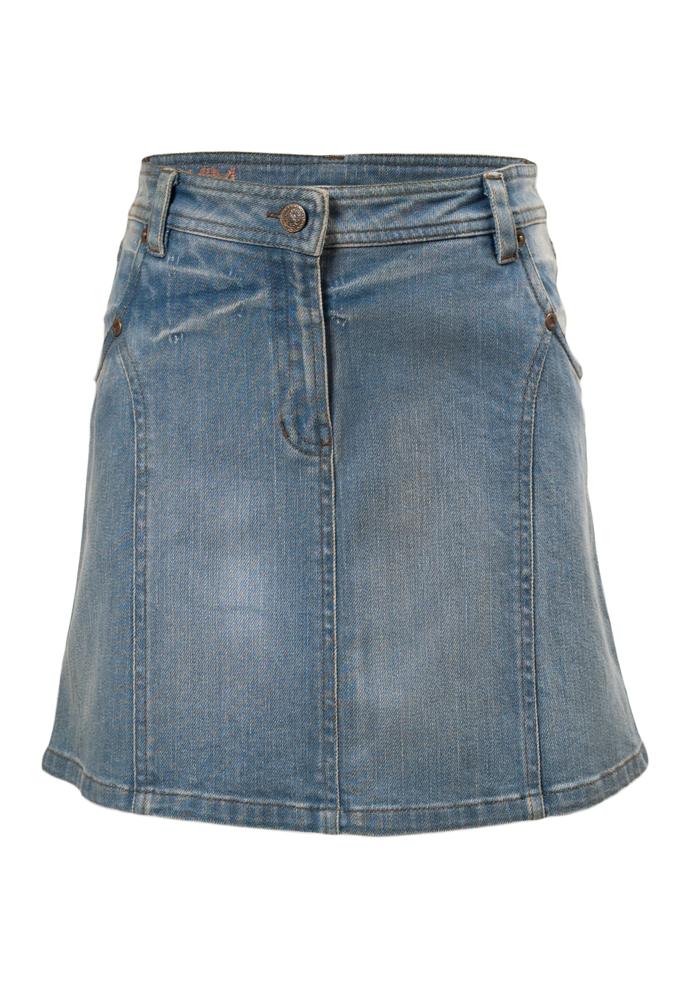 Texas Girls Skirt in Blue Denim