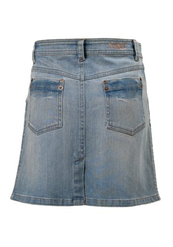Texas Girls Skirt in Blue Denim