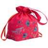 MINC Accessory Embroidered Silk Potli Bag in Fuchsia