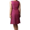 MINC Plum Passion Cowl Neck Dress in Linen
