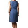 MINC Short Summer Dress in Blueberry Linen