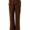 MINC ecofashion Sweet Pea Girls Trousers in Brown Cotton Linen