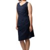 MINC ecofriendly clothing Helena Asymmetric Little Black Dress in Layered Cotton Voile