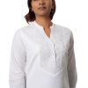 MINC ecofriendly fashion Angelic Embroidered Tunic in White Linen
