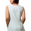 MINC ecofriendly womens clothing store Sleeveless Aqua Fun Tunic in Blue Khadi Cotton