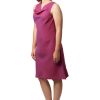 MINC womens ecofriendly clothing store Plum Passion Cowl Neck Dress in Linen