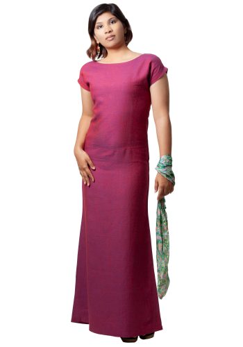 MINC womens ecofriendly clothing store Sugar Plum Ankle Length Linen Dress