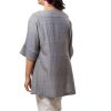 MINC Ecofashion Womens Kaftan Tunic in Ocean Blue Ahimsa Silk