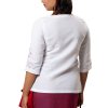 MINC Embroidered Kurti in White Linen