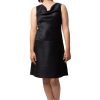 MINC ecofriendly couture Little Black Cowl Neck Dress in Silk