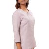 MINC Ecofashion Classic Lavender Embroidered Linen Tunic