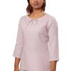 MINC Ecofriendly Classic Lavender Embroidered Linen Tunic