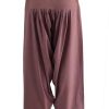 MINC Pleated Drawstring Pants in Purple Khadi Cotton