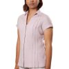 MINC eco fashion Classic Pleated Shirt in Lilac Linen