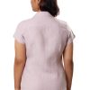 MINC eco fashion for women Classic Pleated Shirt in Lilac Linen
