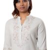 MINC eco friendly fashion Classic Short Top in Aqua Khadi Cotton