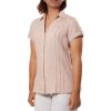 MINC ecofashion Classic Pleated Beige Linen Shirt