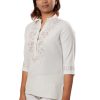 MINC ecofashion Classic Short Top in Aqua Khadi Cotton
