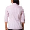 MINC ecofashion womens Classic Striped Pink Cotton Shirt