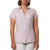 MINC womens eco friendly couture Classic Pleated Shirt in Lilac Linen