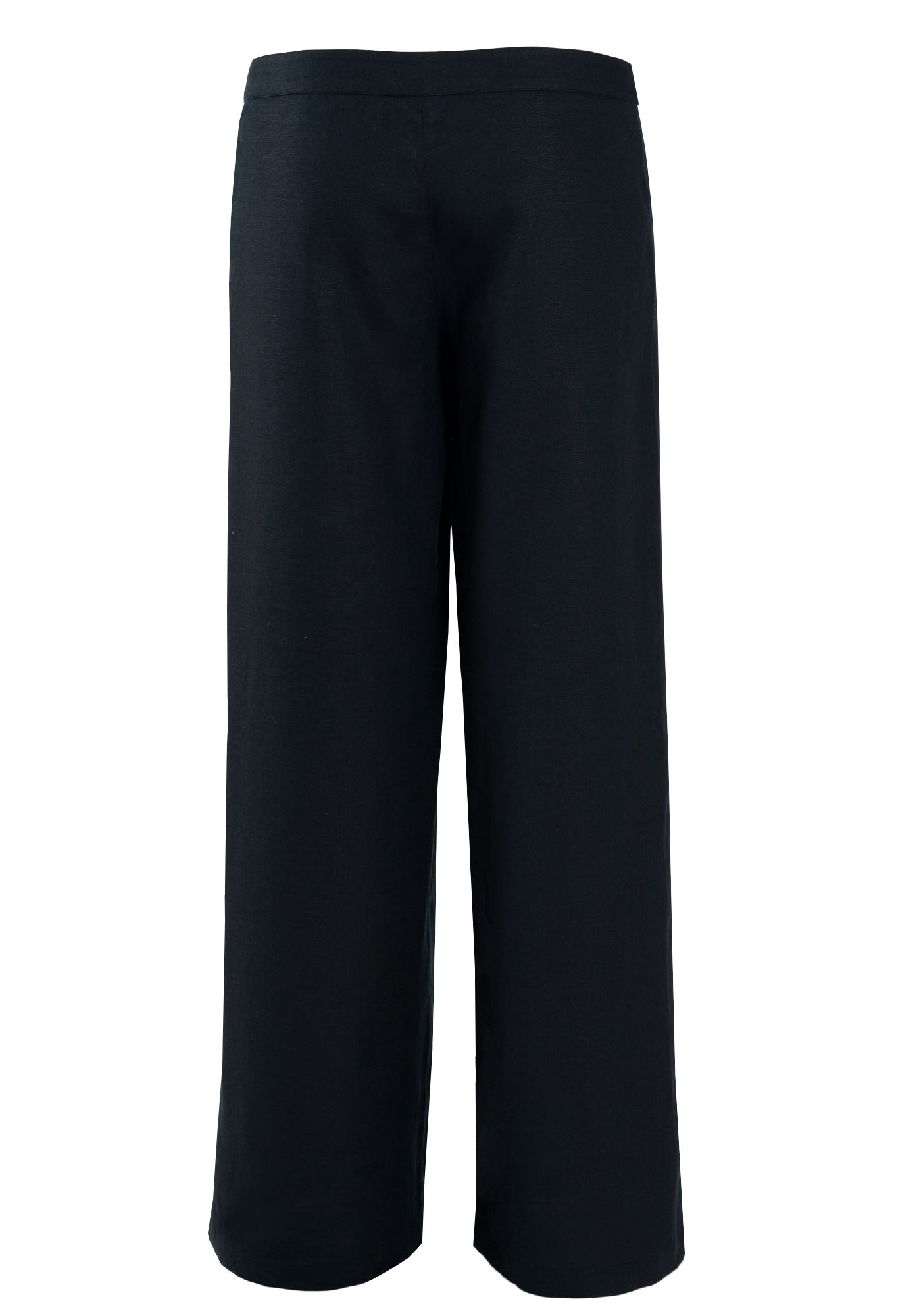 MINC Classic Palazzo in Black Linen Back