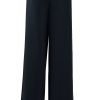 MINC Classic Palazzo in Black Linen Front