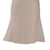 MINC Knee Length A-Line Skirt in Off-White Linen