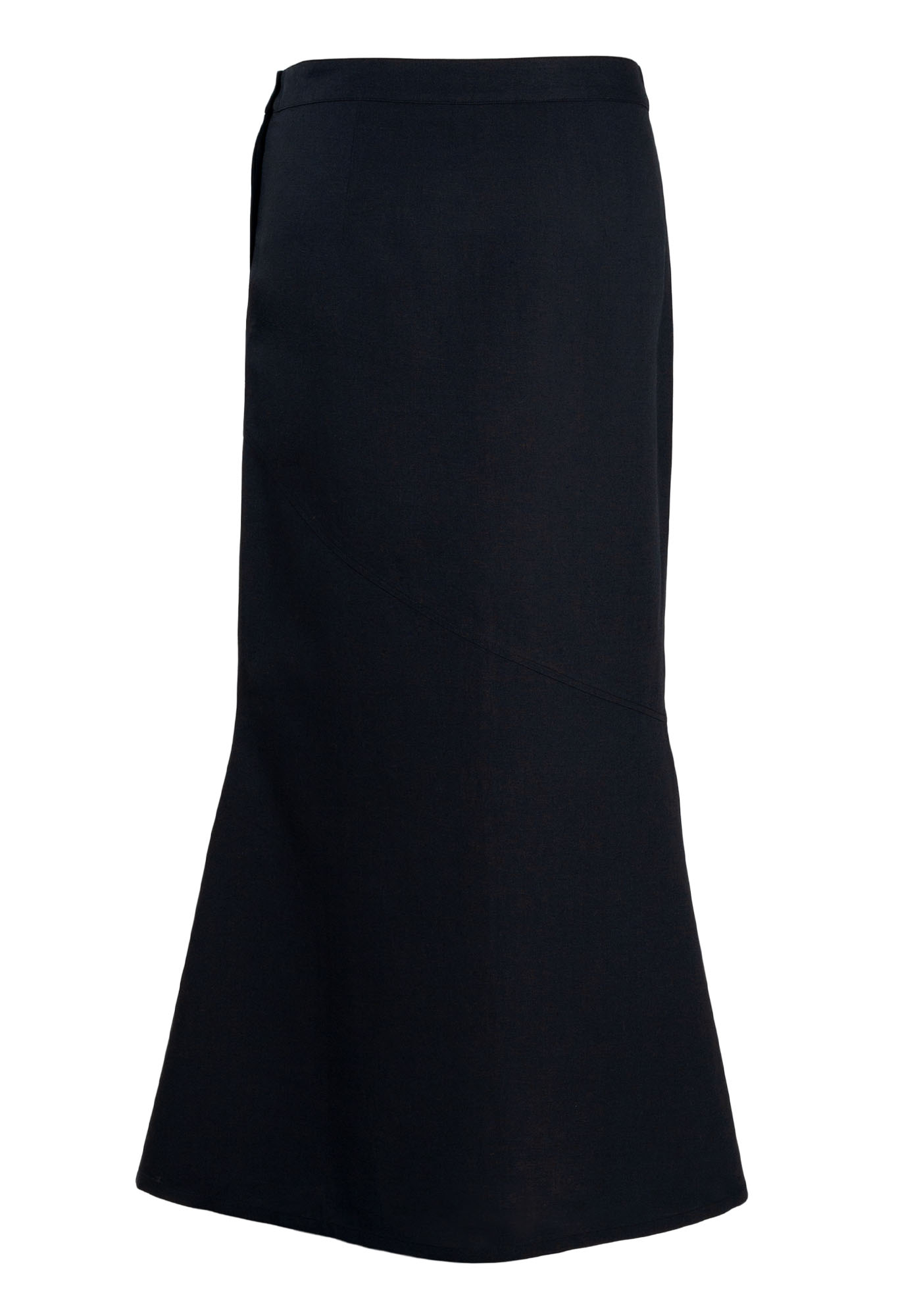 MINC Maxi Skirt in Black Linen