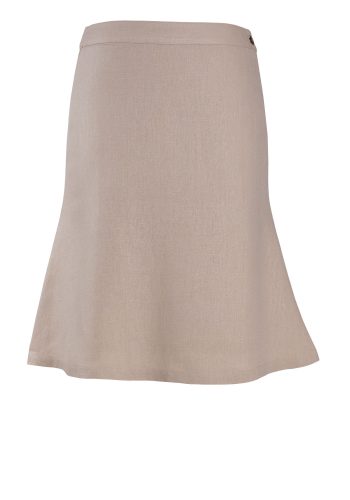 MINC ecofashion Knee Length A-Line Skirt in Off-White Linen