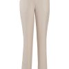 MINC ecofashion Narrow Trousers in Off White Linen with Drawstring