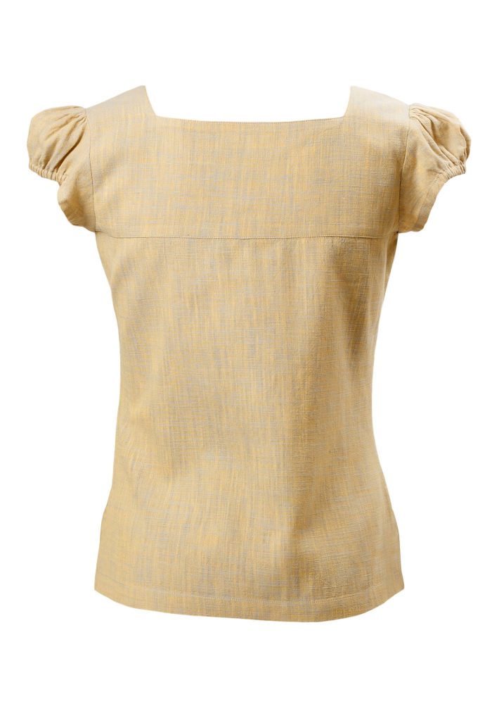 MINC Petite Buttercup Girls Shirt in Yellow Khadi Cotton