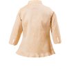 MINC Petite Embroidered Girls Shirt in Yellow Khadi Cotton