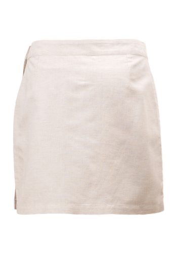 MINC Petite Embroidered Girls Skirt in Off White Linen