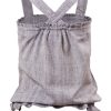 MINC Petite Embroidered Girls Top in Aqua Blue Khadi Cotton