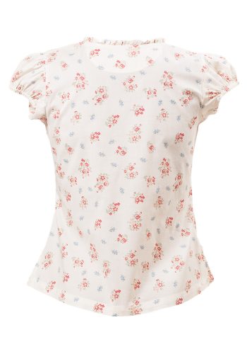 MINC Petite Gathered Yoke Girls Top in Printed Cotton
