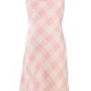 MINC Petite Girls Cowl Neck Dress in Yarn Dyed Cotton Checks