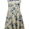 MINC Petite Girls Halter Dress in Floral Printed Cotton