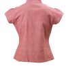 MINC Petite Girls Shirt in Dusty Red Khadi Cotton