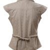 MINC Petite Girls Shirt in Embroidered Ivy Green Cotton