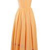 MINC Petite Marigold Girls Embroidered Long Dress in Yellow Khadi Cotton