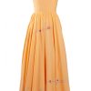 MINC Petite Marigold Girls Long Dress in Yellow Khadi Cotton