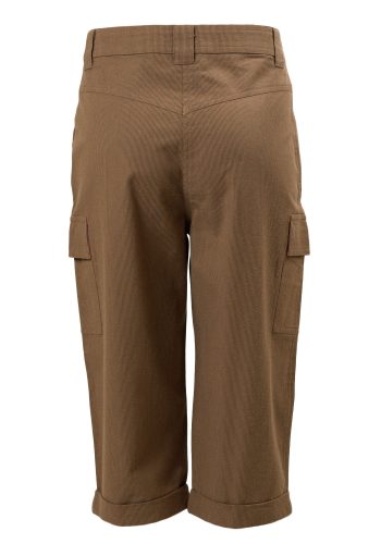 MINC Petite Nutmeg Girls Shorts in Brown Ribbed Cotton Cord